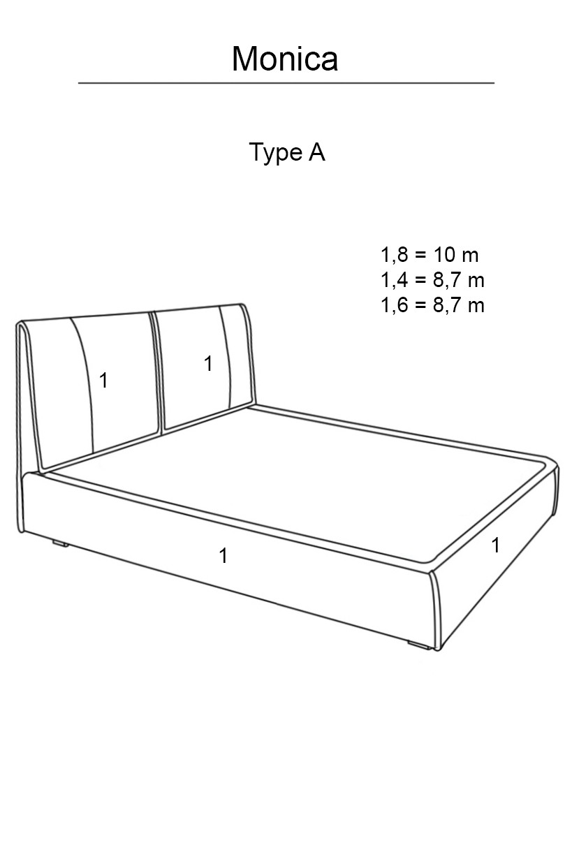 Кровать Моника 1,6м