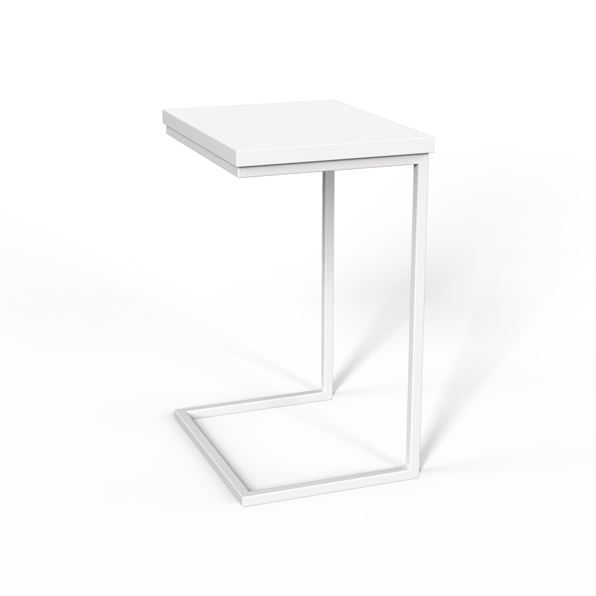 Приставной стол Fiji Mono (белый металл)