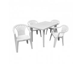 Комплект мебели  стол  Velo + 4  кресла Altea  белое