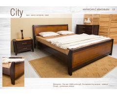 Кровать Сити с интарсией