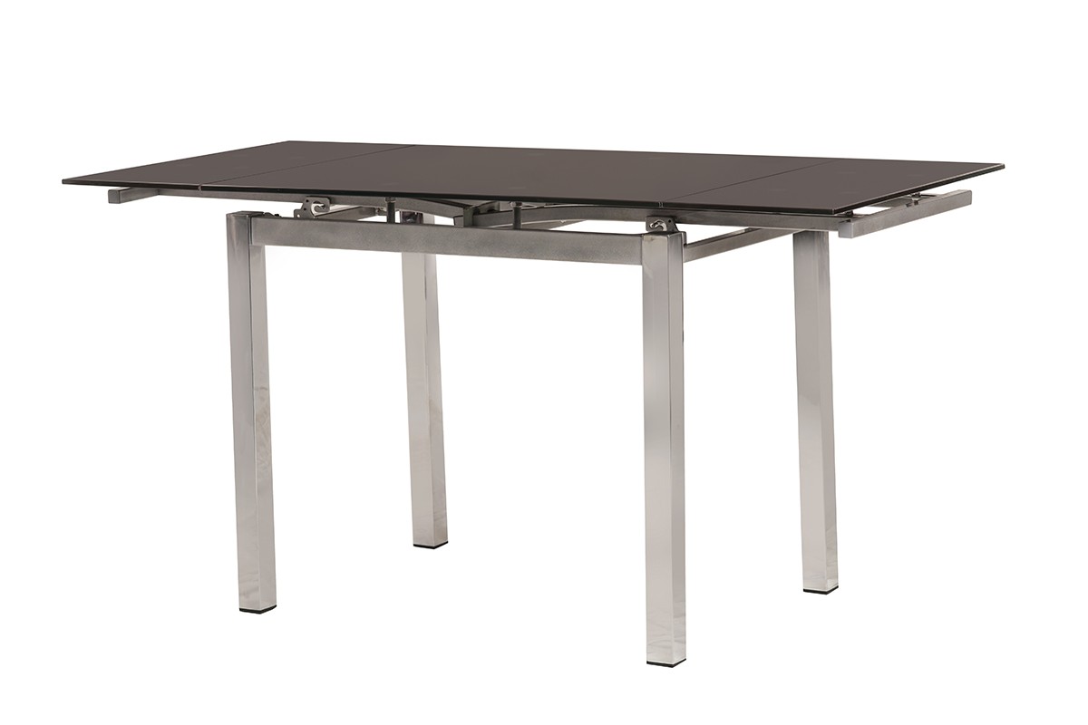 Стеклянный столик Т-231-8 коричневый раскладной