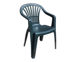 Кресло пластик (AL) зеленое