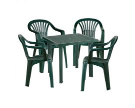 Набор стол Fiocco+4 кресла Altea зеленый