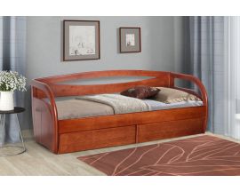 Деревянная кровать Бавария с ящиками 90*200