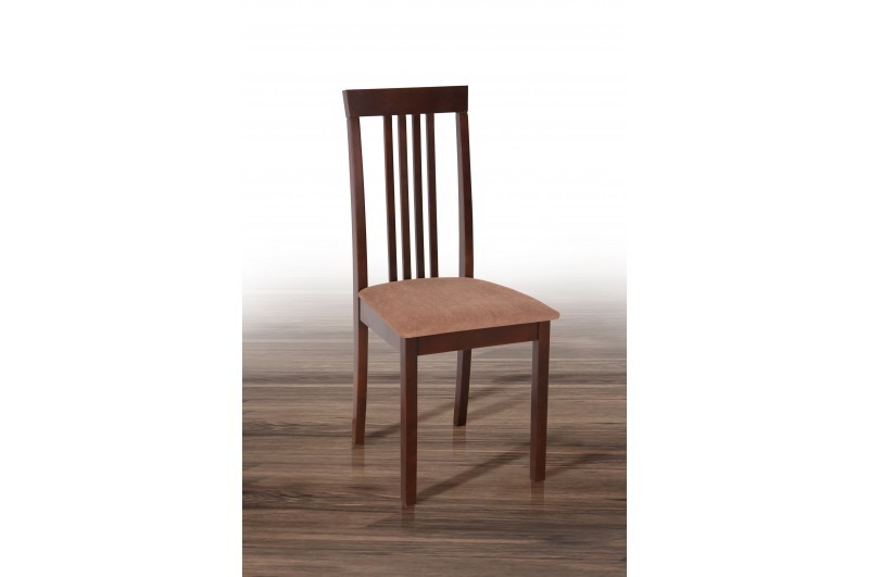 Деревянный стул Ника-Н орех (ткань Solo25 MebTex)