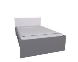 Кровать без ламелей Х-СКАУТ Х-12 (120*200) (белый мат/серый)