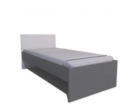 Кровать без ламелей Х-СКАУТ Х-09 (90*200) (белый мат/серый)
