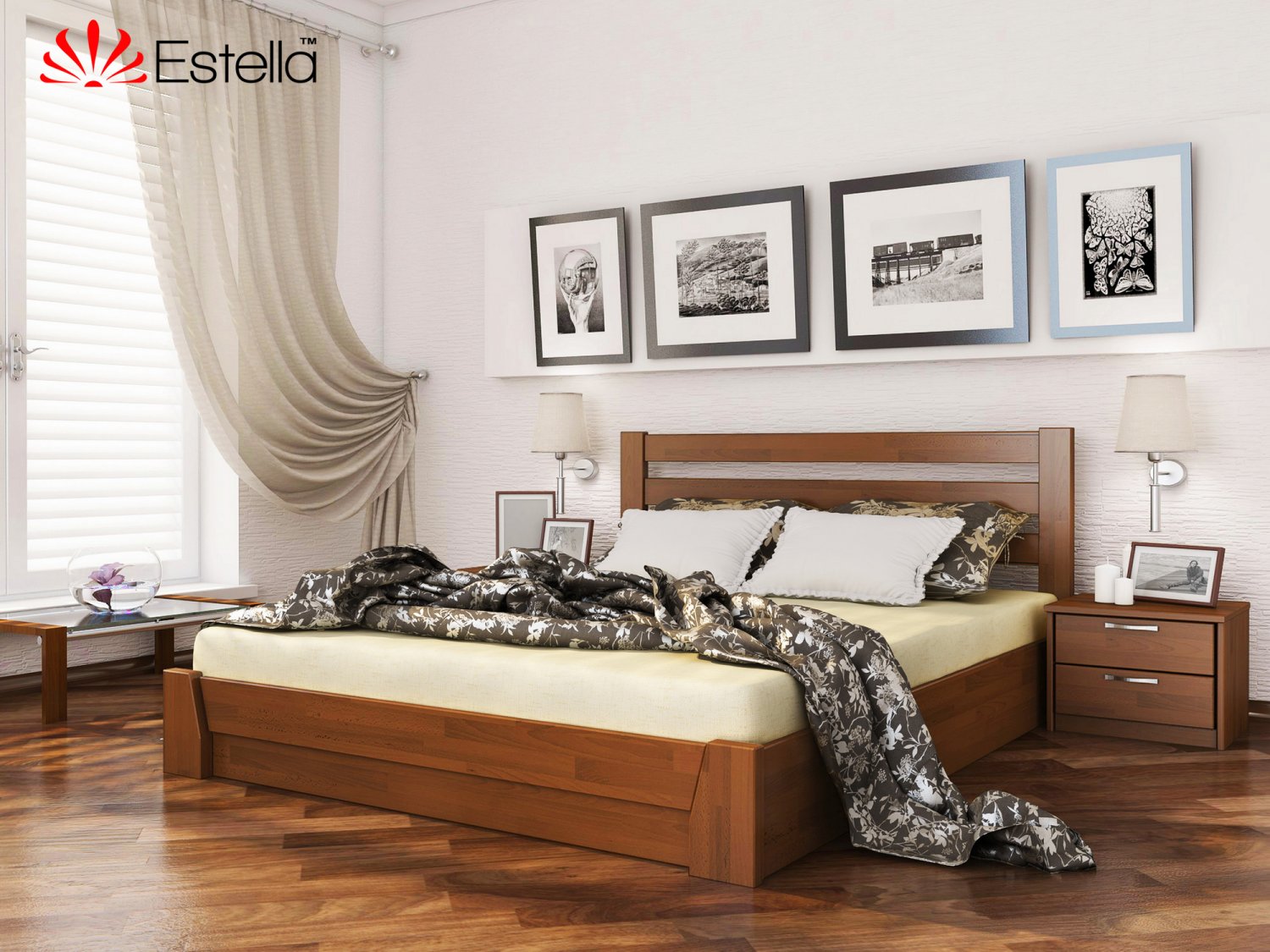 Деревянная кровать Селена (180х200) щит