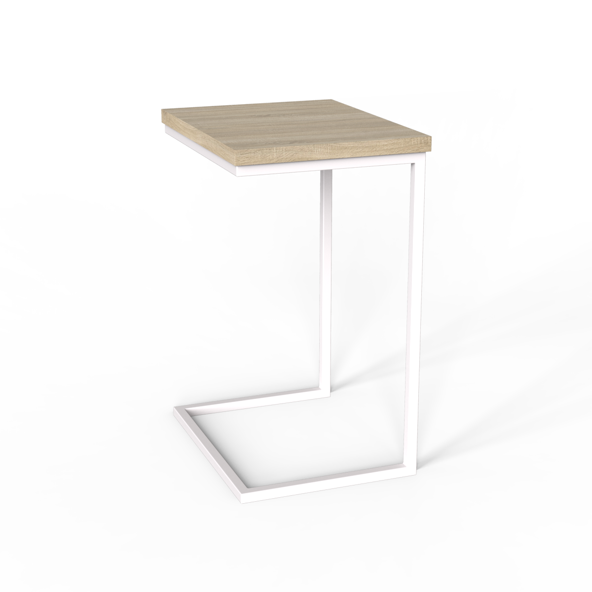 Приставний стіл Fiji Mono (білий метал)