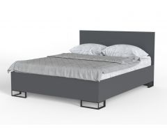 Кровать Ascet 120х200 (аляска,графит)
