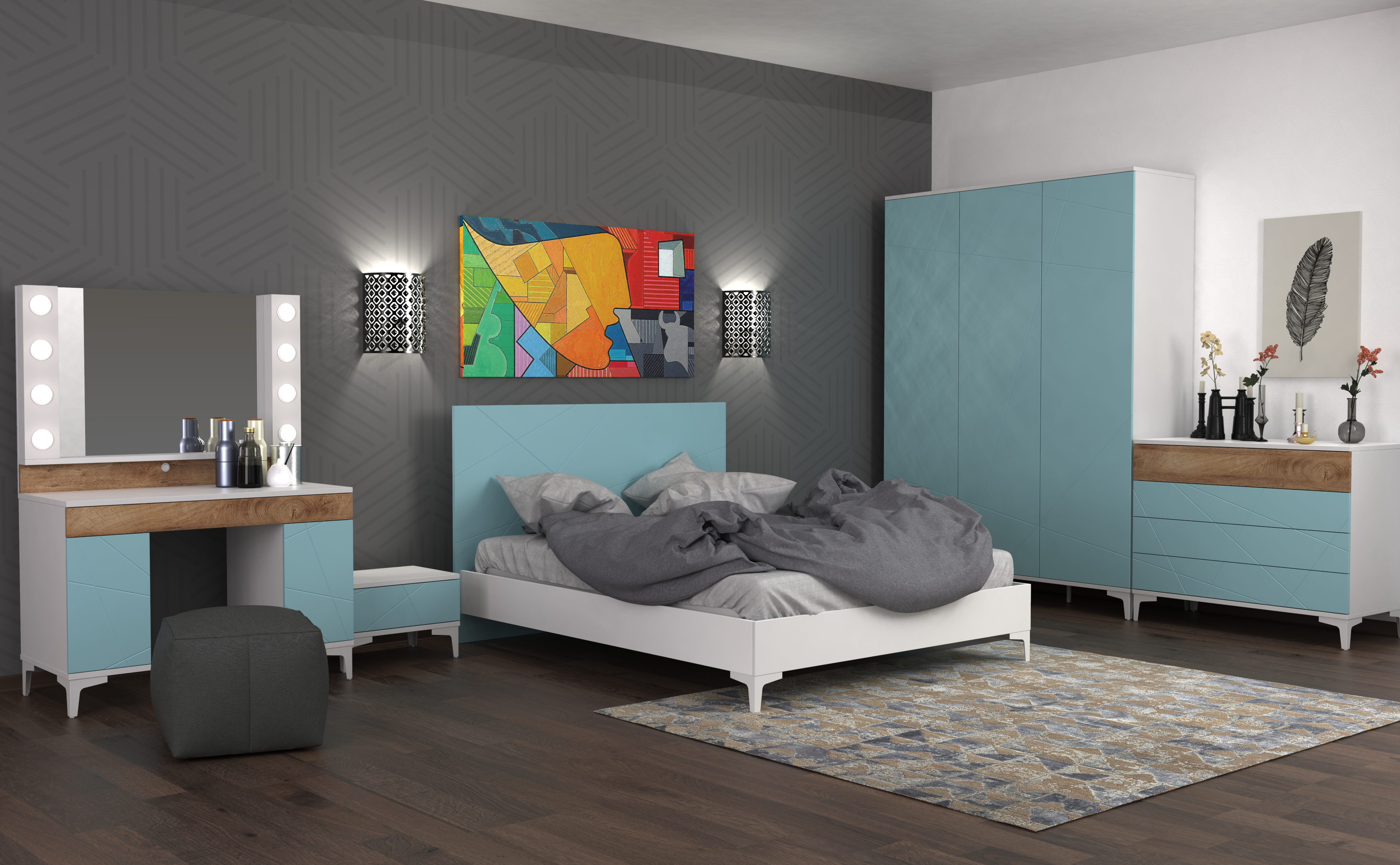 Спальня Picassa шкаф 3Д