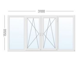 Балконна рама у 16-поверховий будинок (2800х1630)