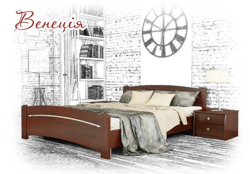 Деревянная кровать Венеция (160х200) щит