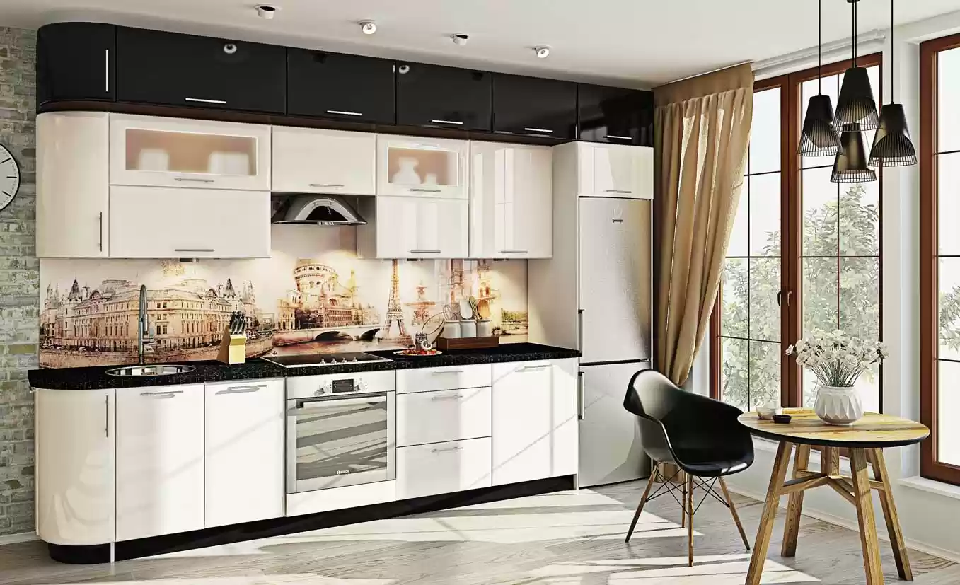 Кухня Хайтек глянець КХ-6799 2,6 м