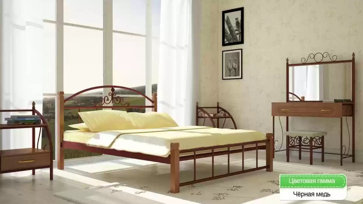 Ліжко Касандра ніжки дерев'яні 1900*1800