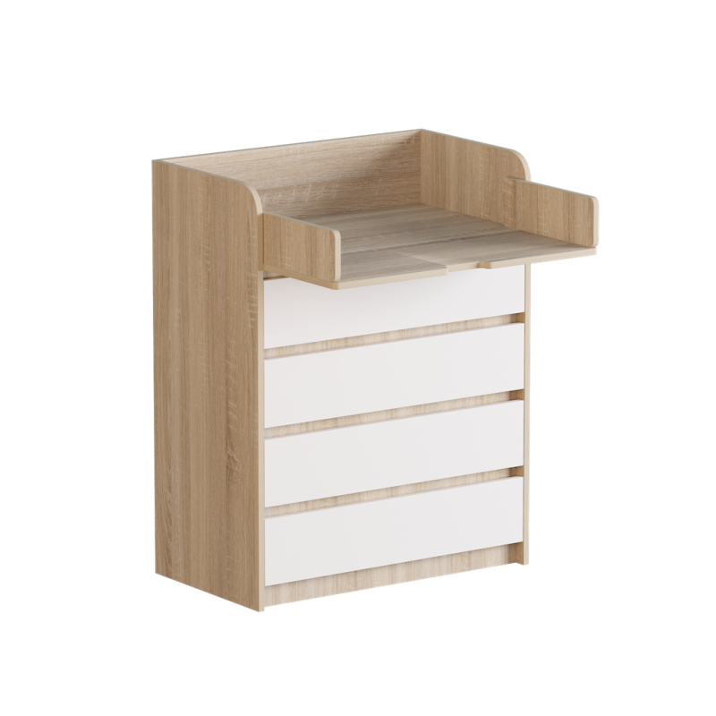 Комод пеленальный МИКС сонома/белый