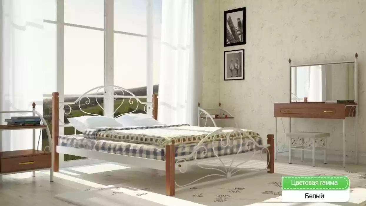 Ліжко Джоконда ніжки дерев'яні 1900*1400