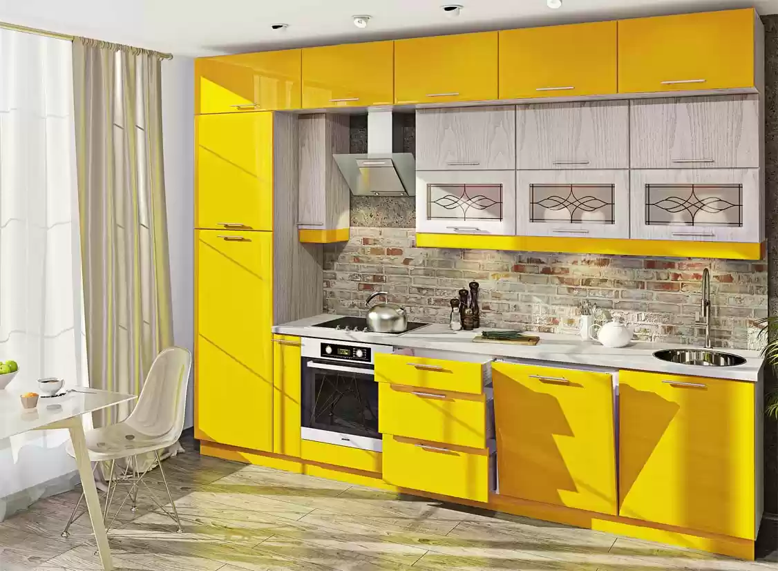 Кухня Хайтек глянець КХ-6816 2,6 м