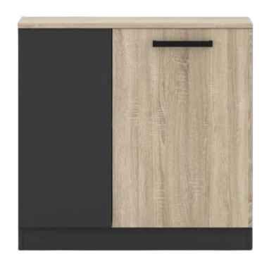 Тумба KOM2D/78 Офіс Нью антрацит/дуб сонома