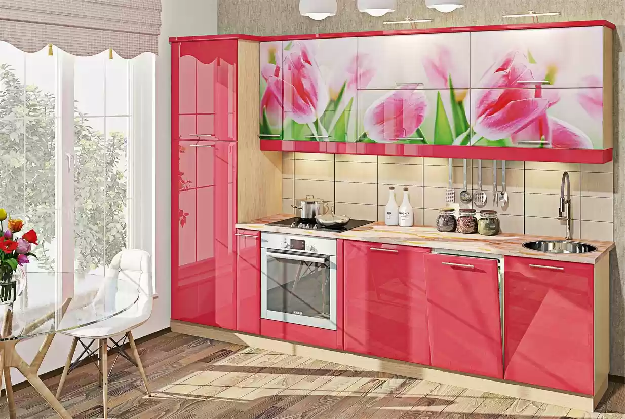 Кухня Хайтек з кольоровим друком КХ-6820 2 м