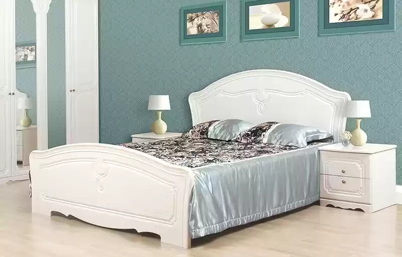 Ліжко Луїза біле дерево