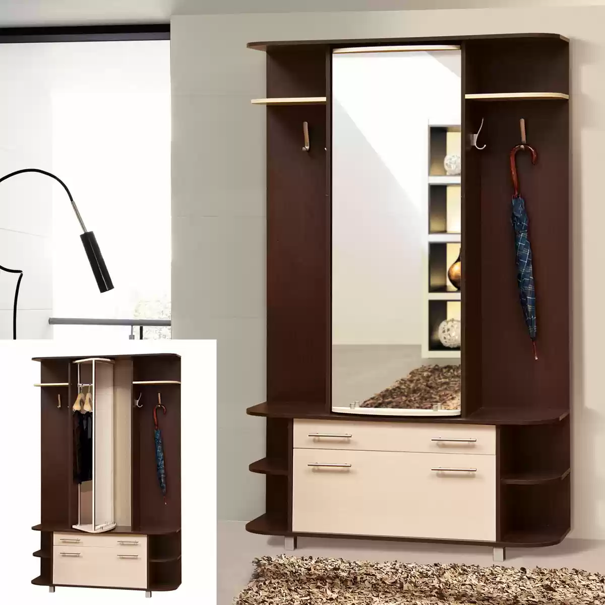 Передпокій Прима т.венге/св.венге