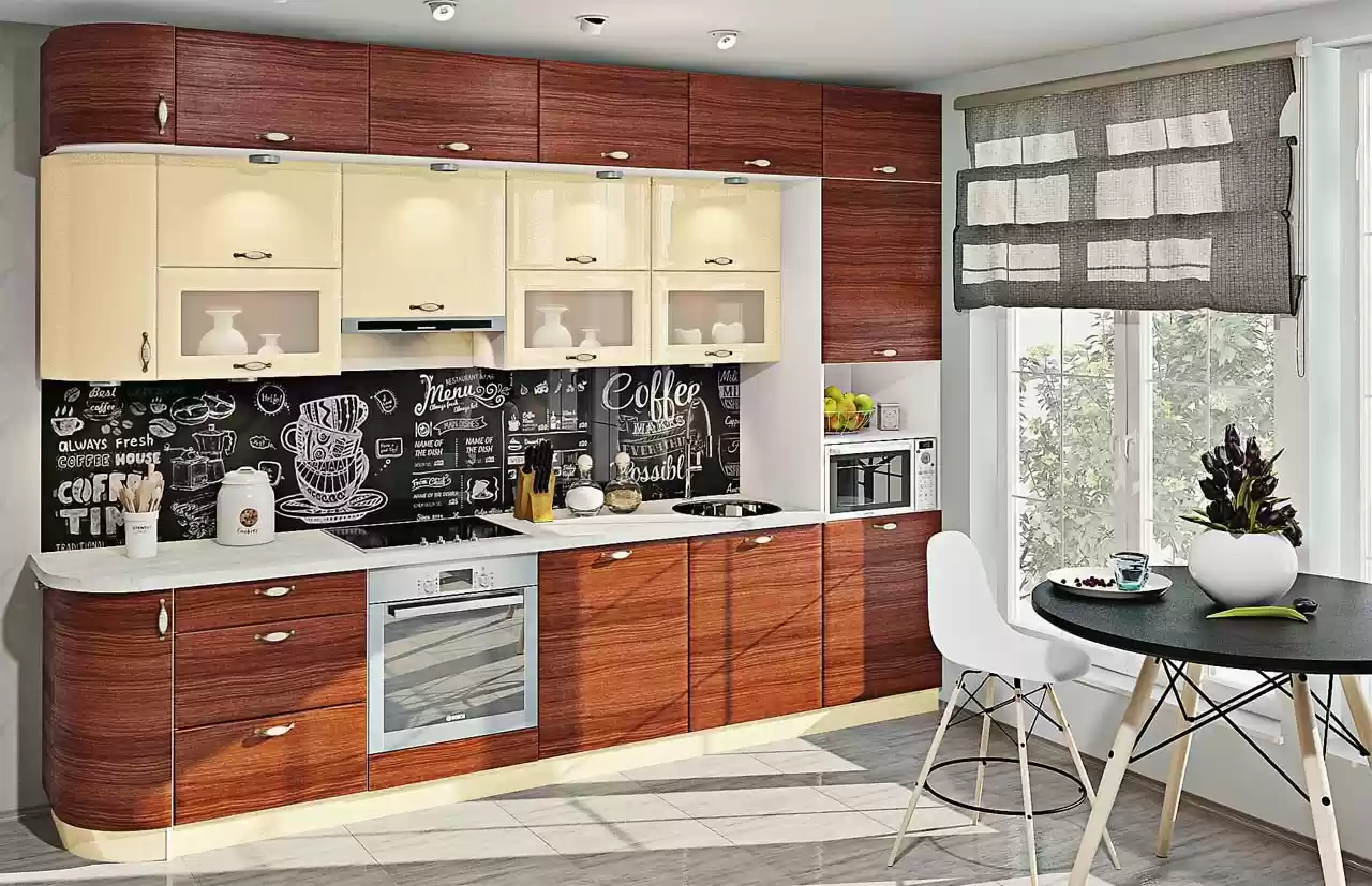 Кухня Хайтек горизонталь горіх альпійський 2,6м