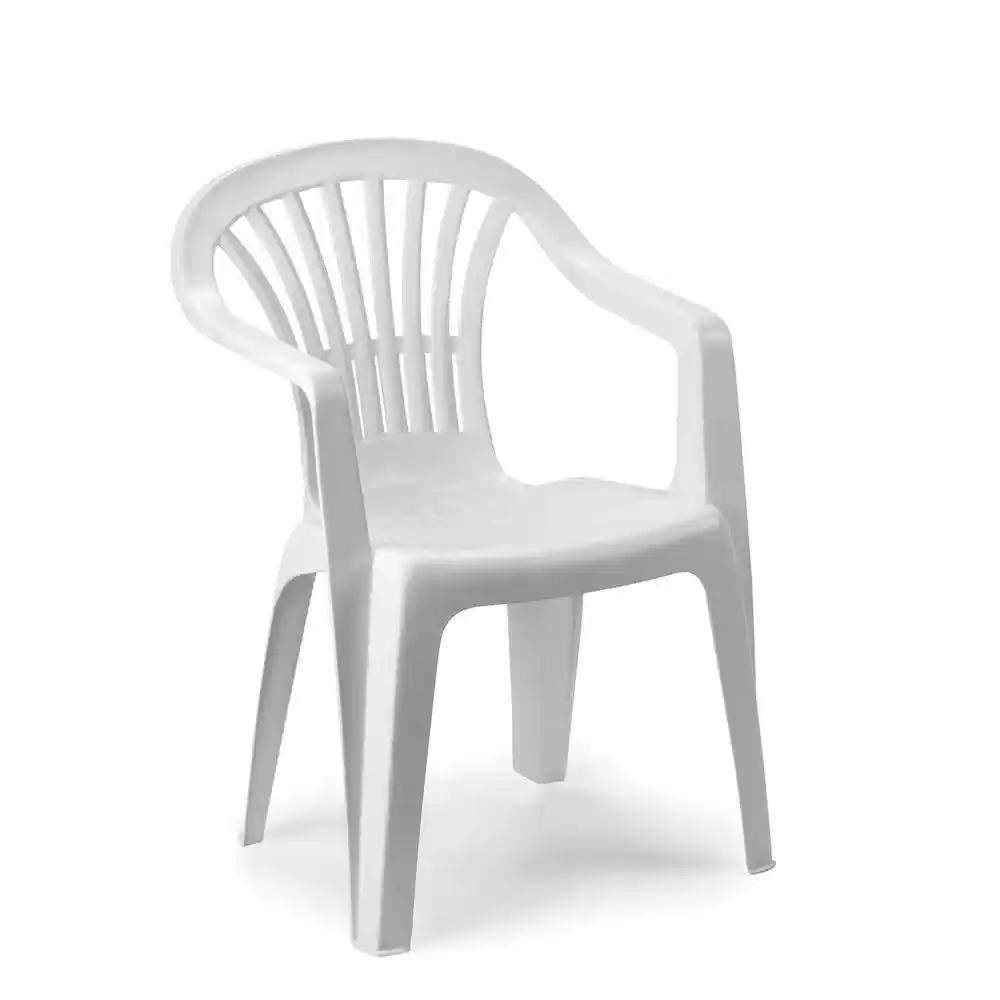 Кресло пластик (AL) белое