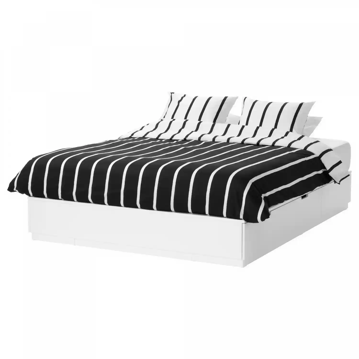 Двуспальная кровать с ящиками Нордли ИКЕА (IKEA)