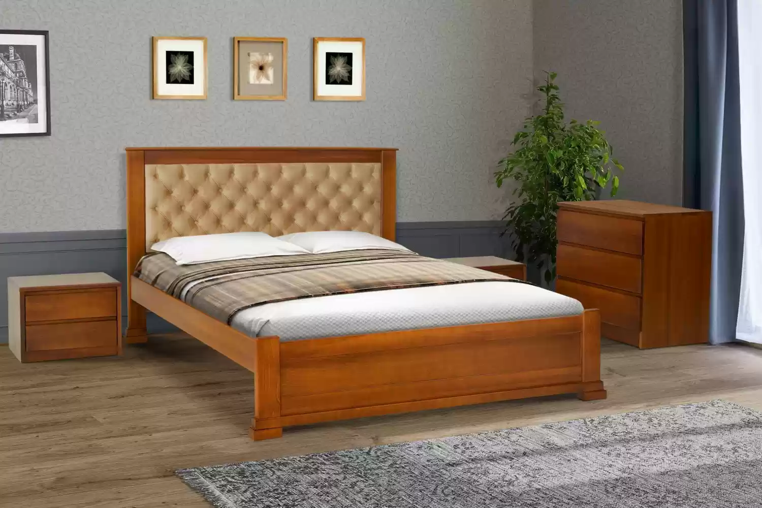Дерев'яне ліжко Арізона 180х200