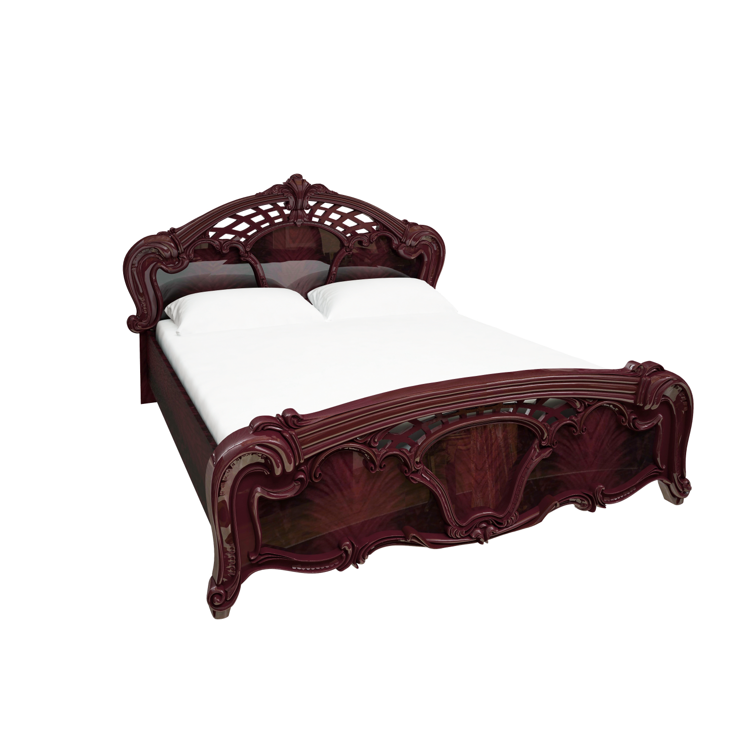 Ліжко Олімпія 1,8х2,0 (нова конструкція, без каркасу) (перо рубіно) Ліжко Олімпія 1,8х2,0 (нова конструкція, без каркасу) (перо рубіно)