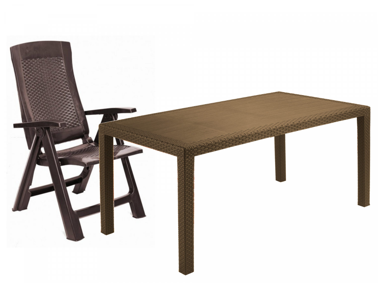НК Комплект стіл Joker+6 крісел Gold коричневий