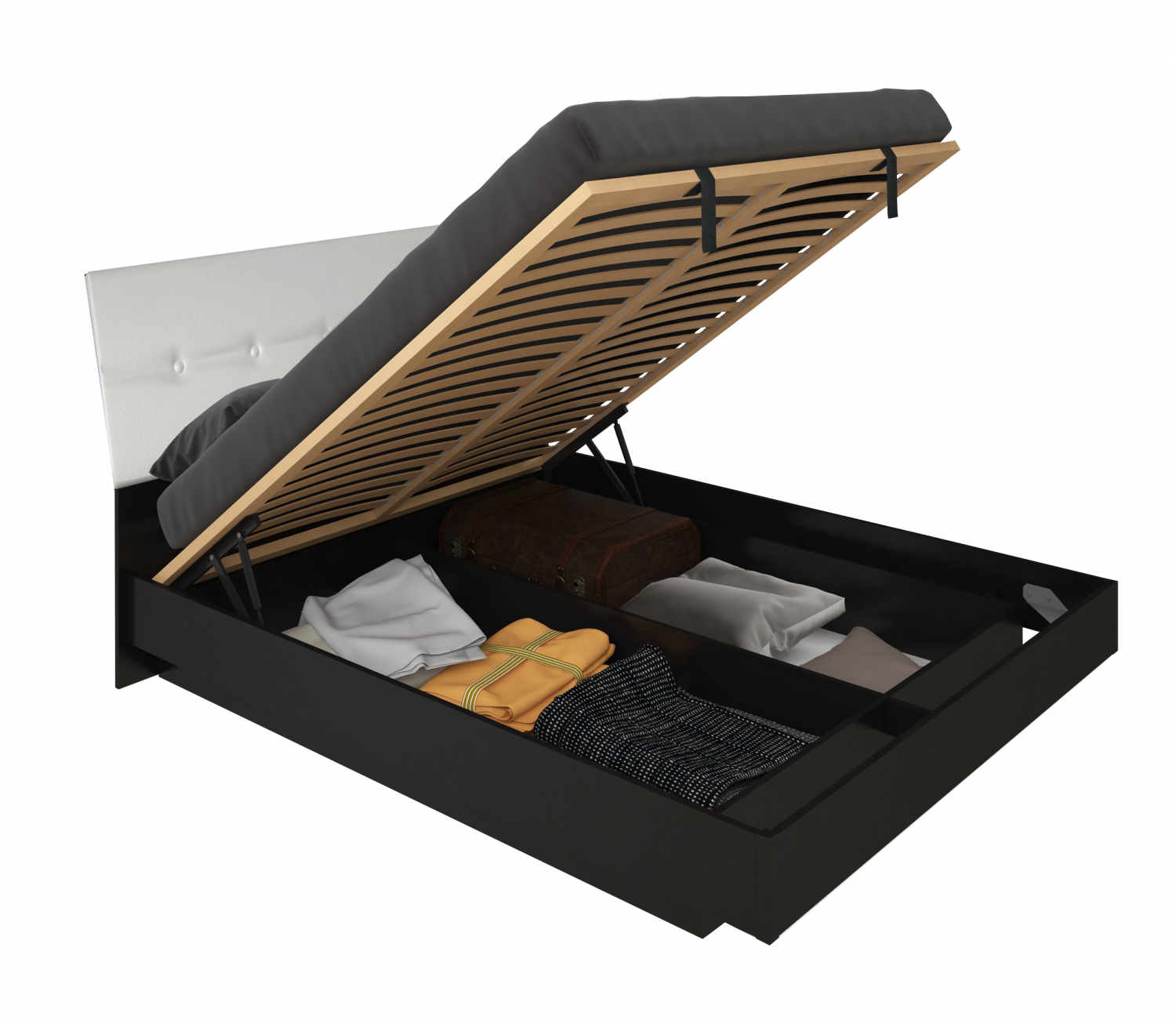 Ліжко Терра 1,8х2,0 під. механізм, м'яка спинка з каркасом Ліжко Терра 1,8х2,0 під. механізм, м'яка спинка з каркасом